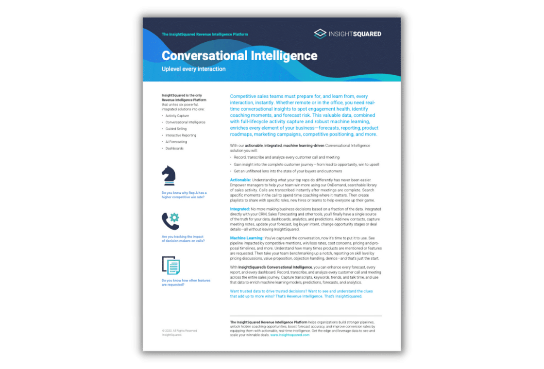 conversational intelligence solution